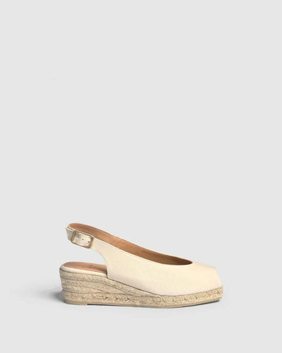 DOSALIA SLING BACK ESPADRILLE - Ivory