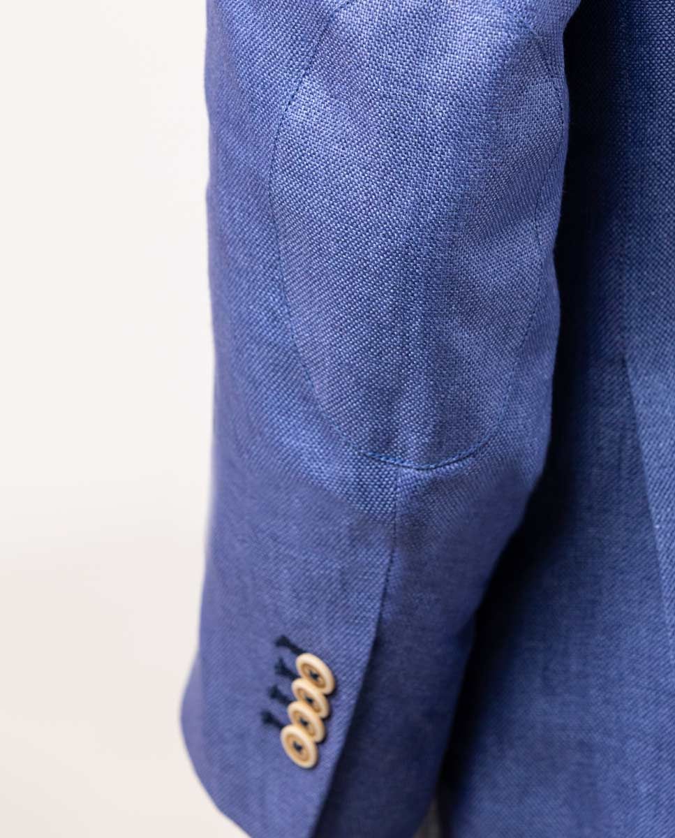 Linen Blazer - Blue