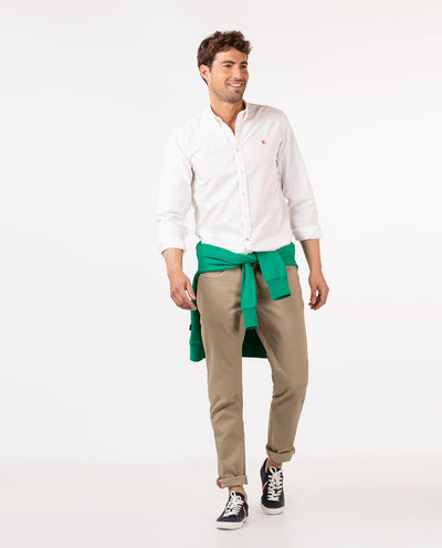 Garment Dyed Shirt - White
