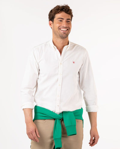 Garment Dyed Shirt - White