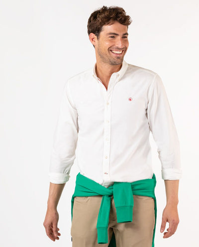 Garment Dyed Shirt - White
