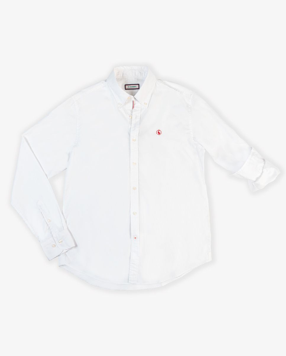 Garment Dyed Shirt - White