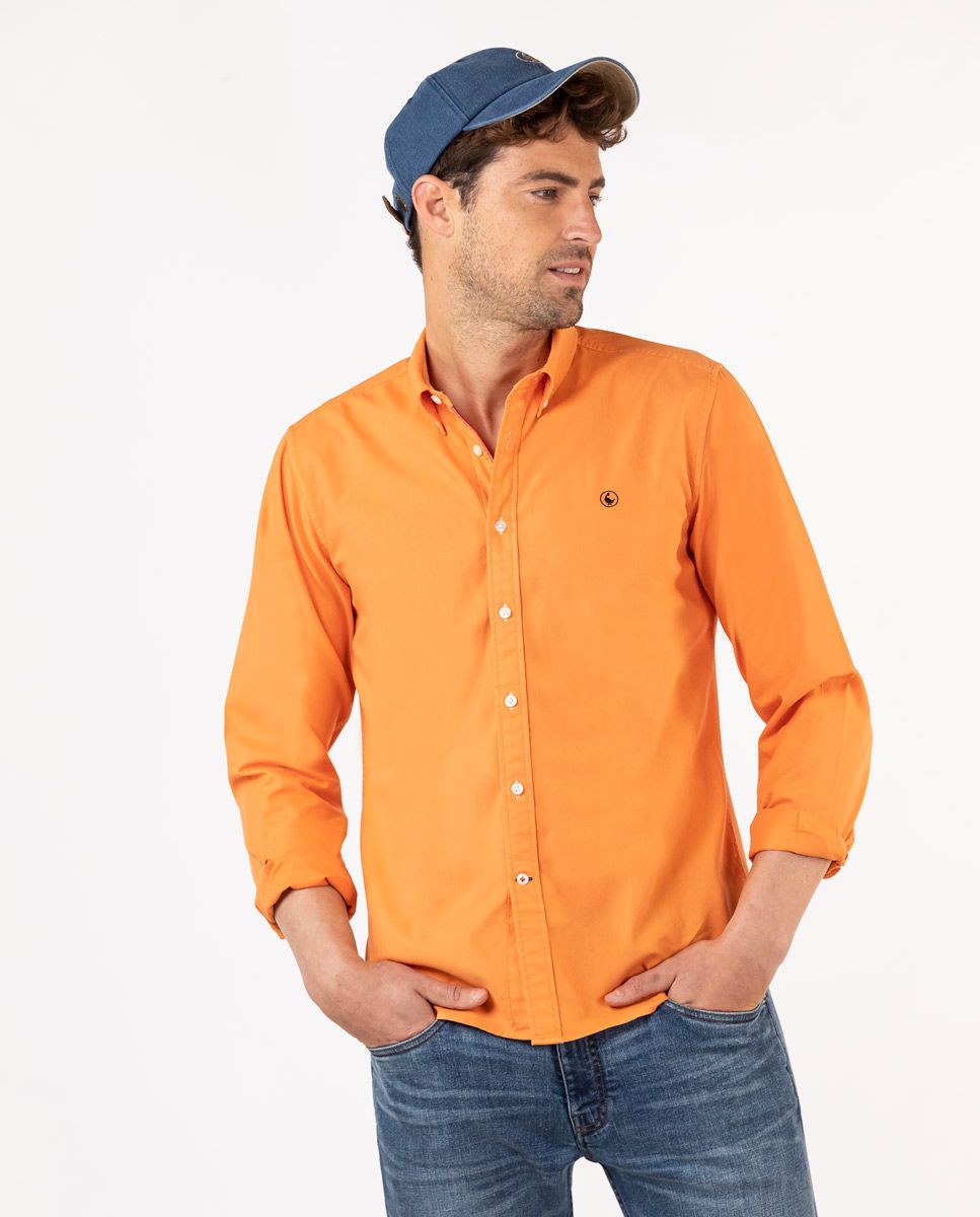 Garment Dyed Shirt - Orange