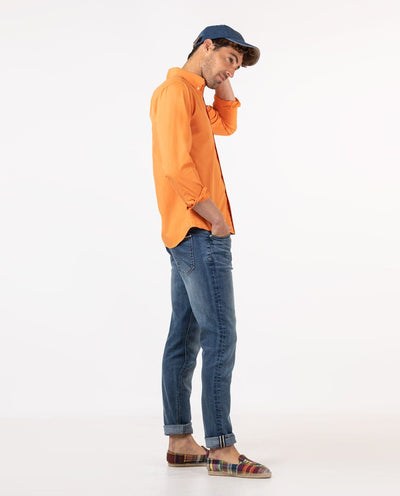 Garment Dyed Shirt - Orange