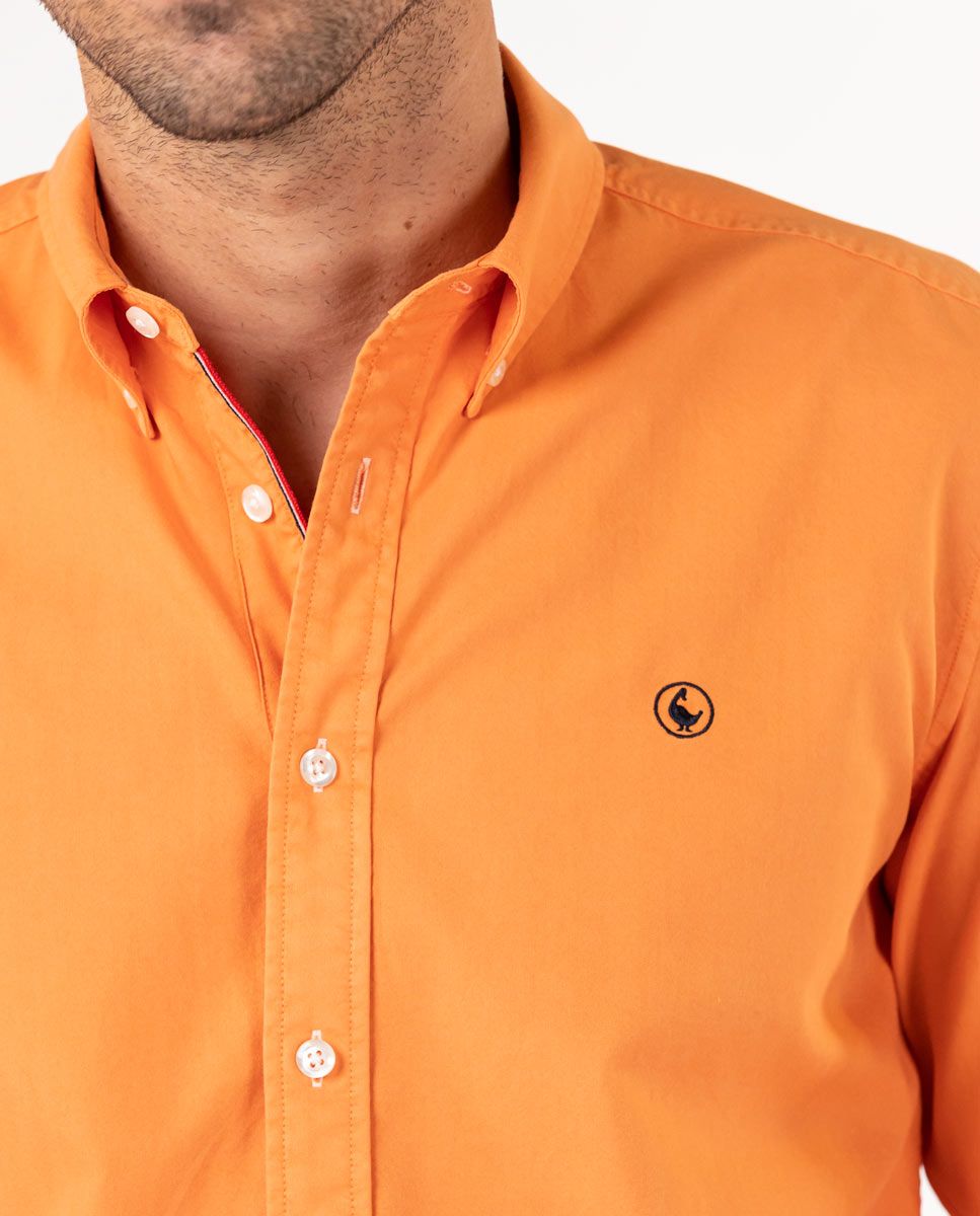 Garment Dyed Shirt - Orange