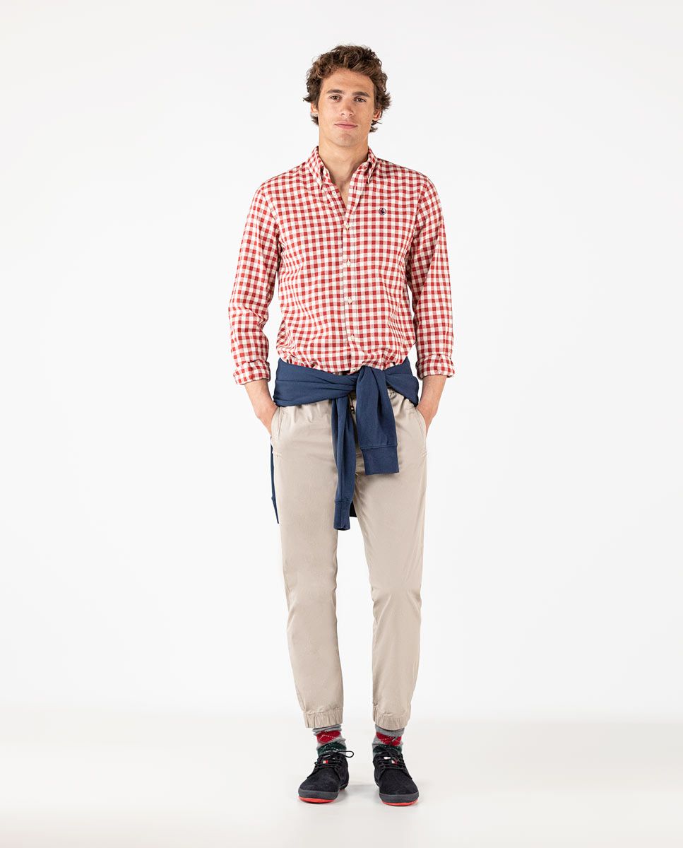 Gingham Shirt - red