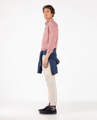 Gingham Shirt - red