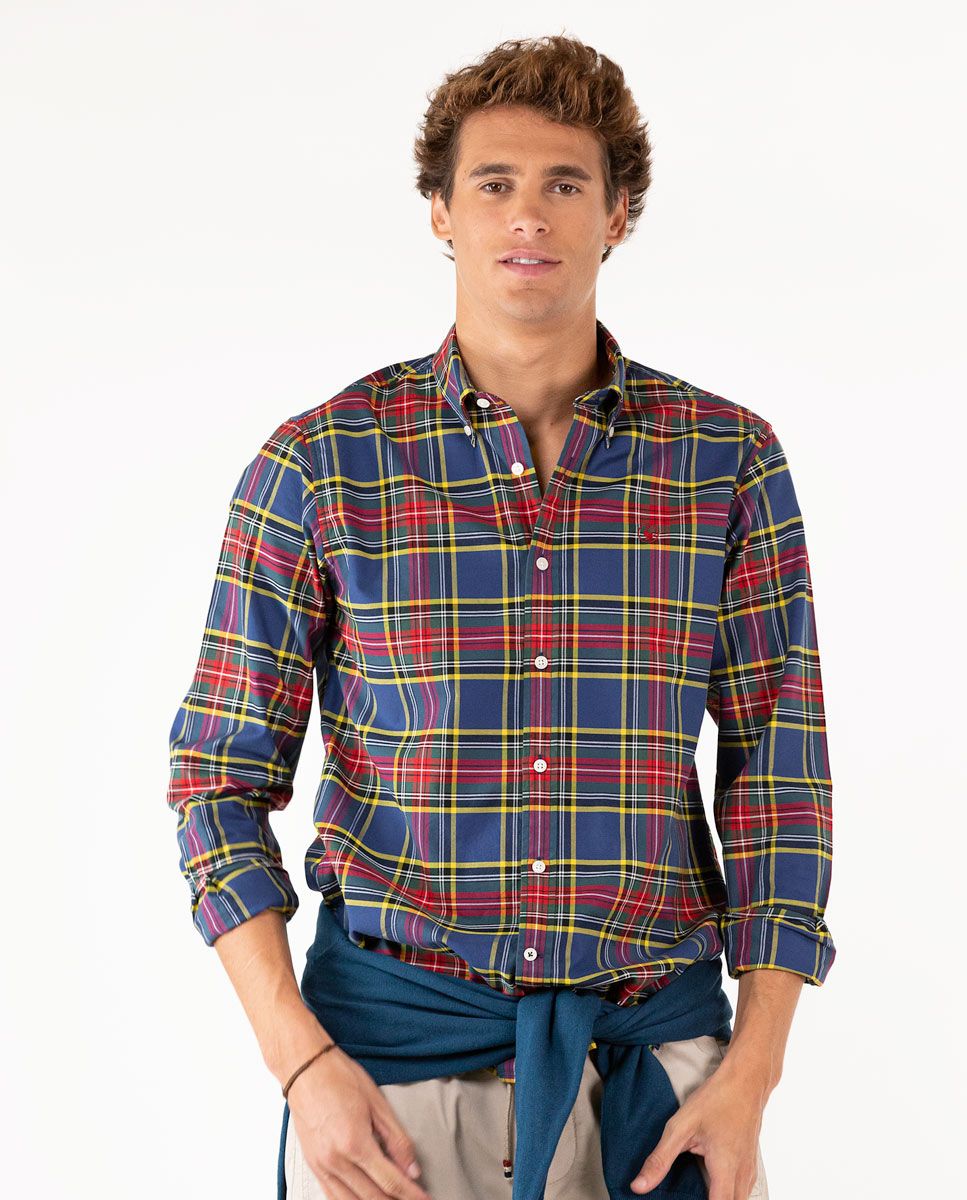 Tartan shirt - navy