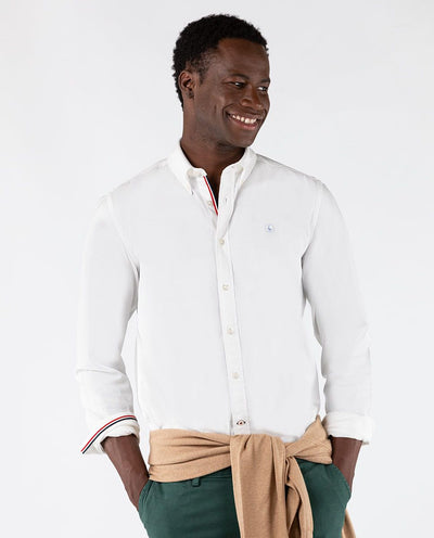 Icon Ribbon Twill Shirt - White