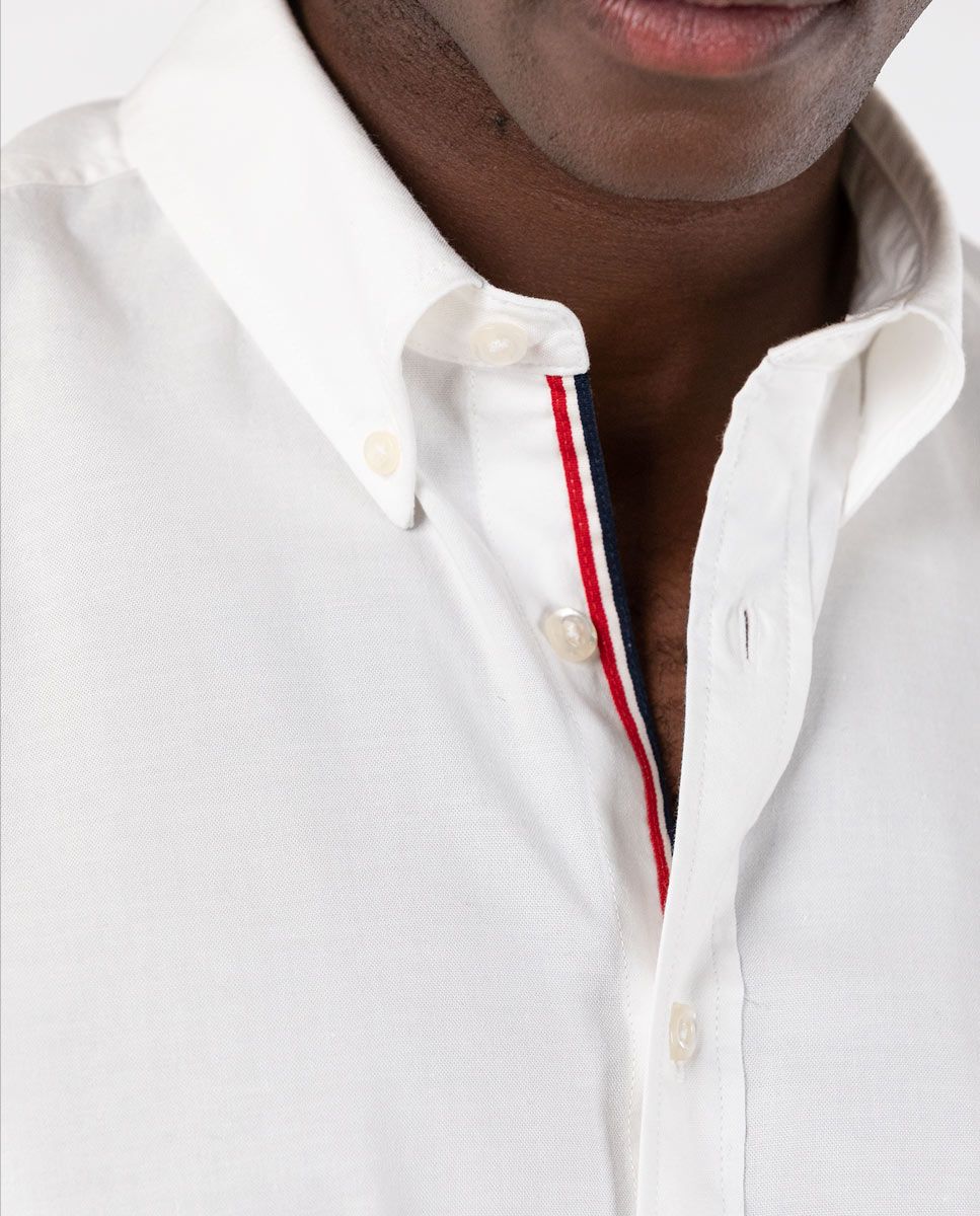 Icon Ribbon Twill Shirt - White