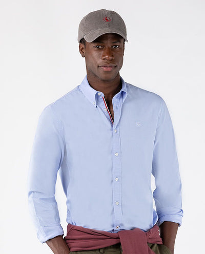 Icon Ribbon Twill Shirt - Light Blue