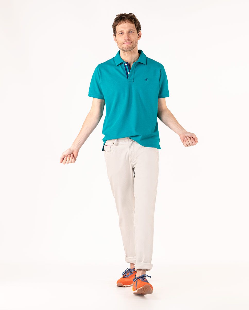 Plain Polo - Aqua Green