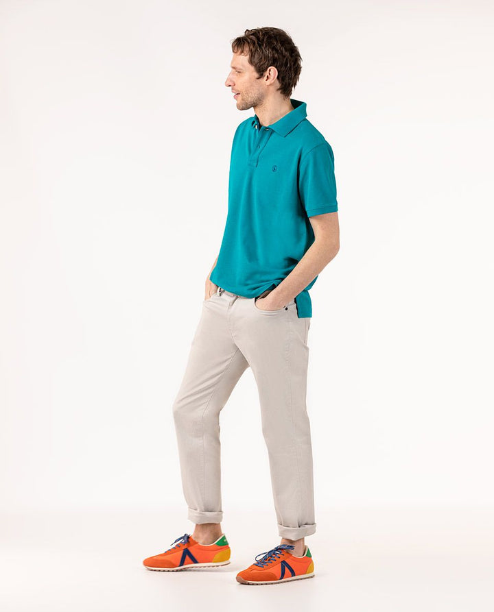 Plain Polo - Aqua Green