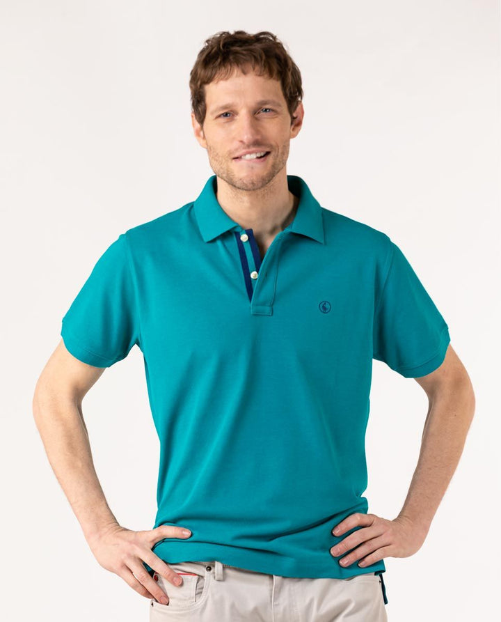 Plain Polo - Aqua Green