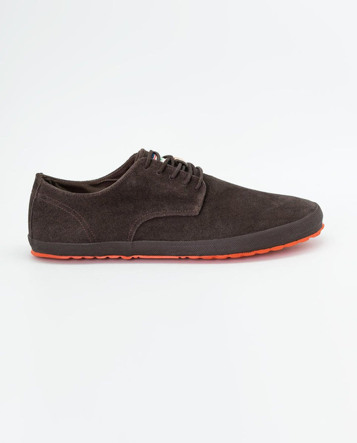 SUEDE DERBY SHOE - brown