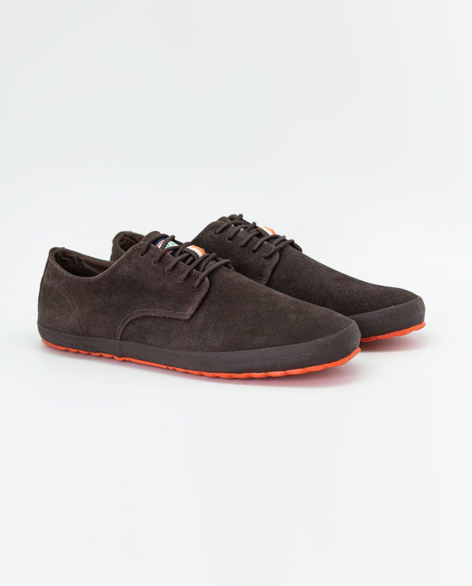 SUEDE DERBY SHOE - brown