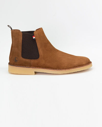 SUEDE CHELSEA BOOT - camel
