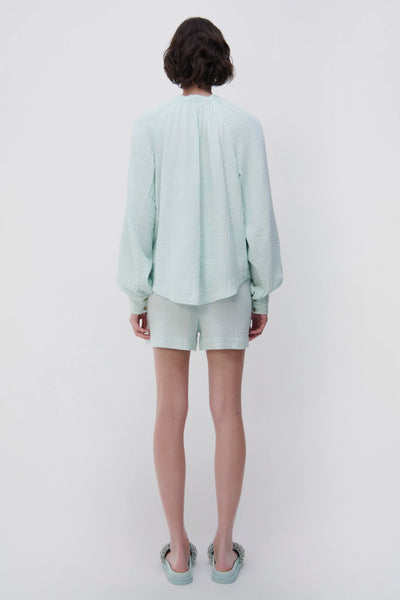 ANNEKA ORGANIC COTTON COVERUP TOP - Seafoam