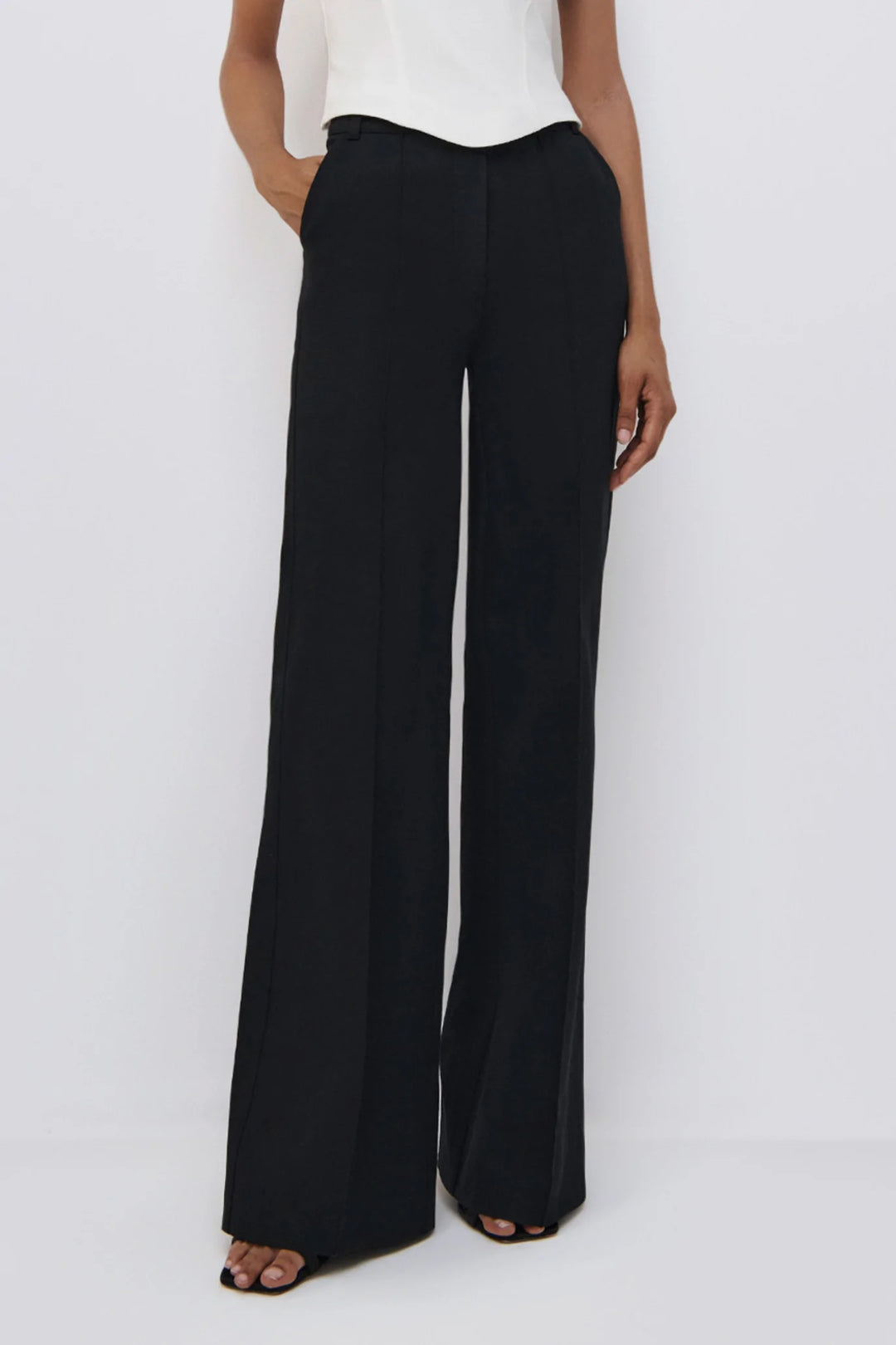 KASSANDRA BOOTCUT PANT - Black