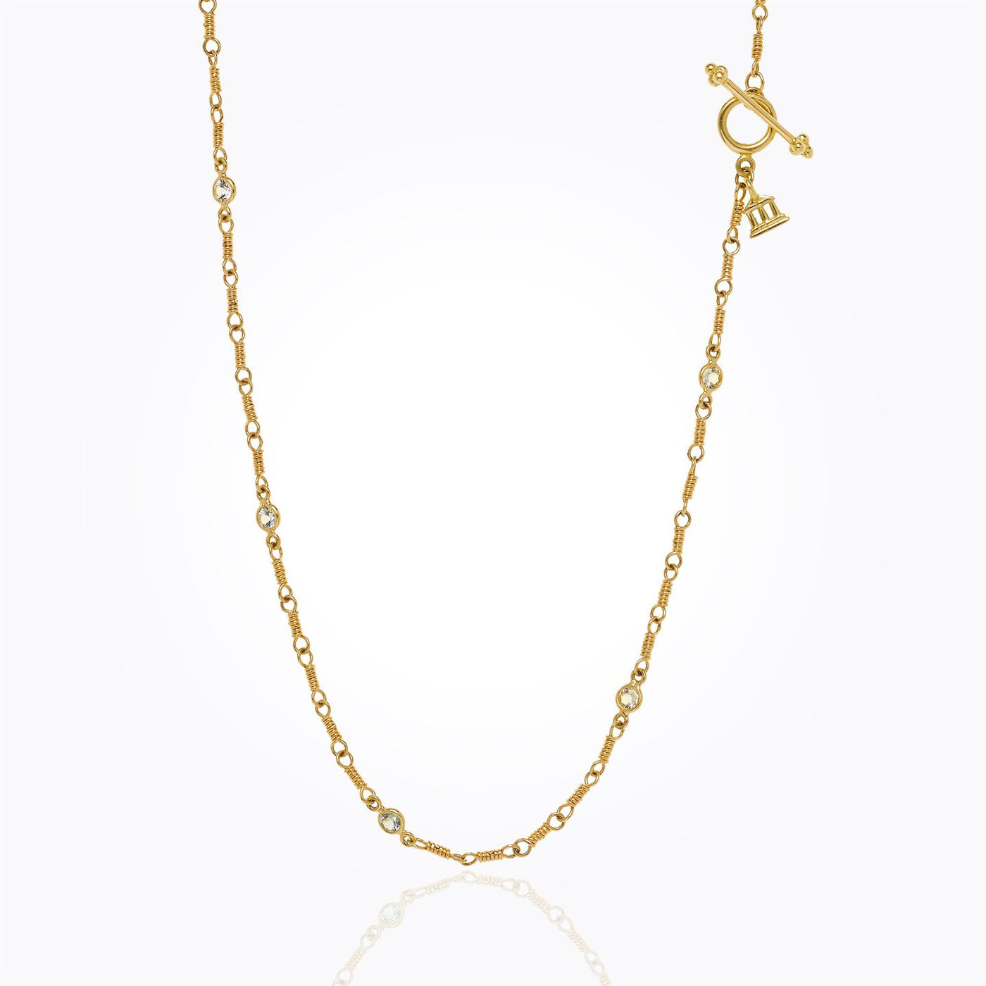 18K Gold & White Sapphire Karina Necklace