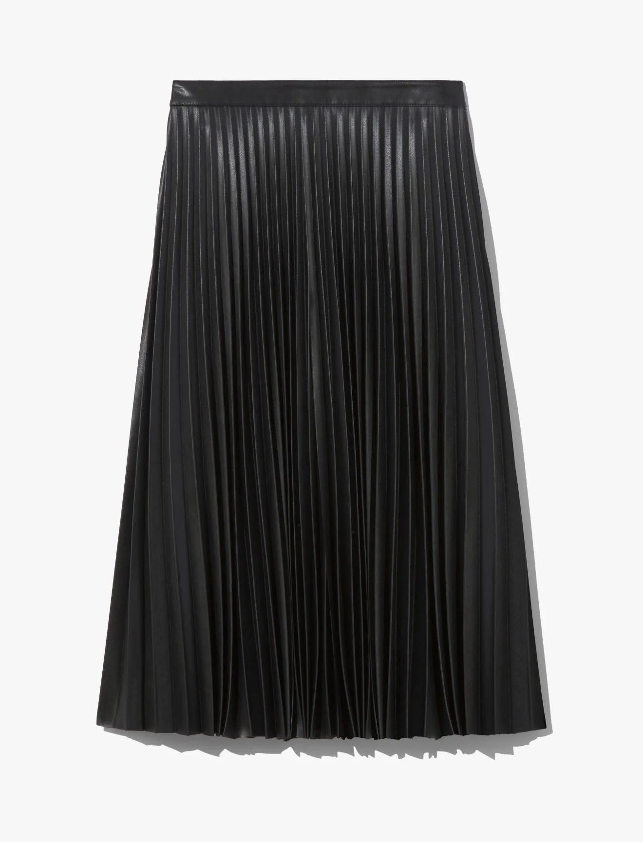 Faux Leather Pleated Skirt - More Colors Available