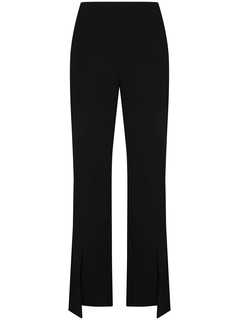 Asymmetrical Twill Trousers - Black