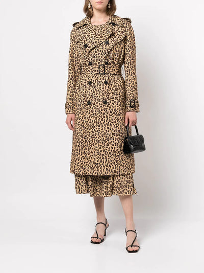 Trench Coat - Cheetah Print