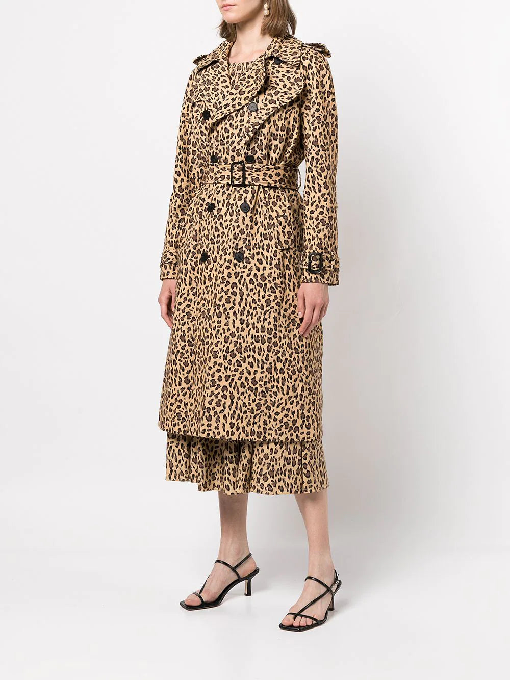 Trench Coat - Cheetah Print