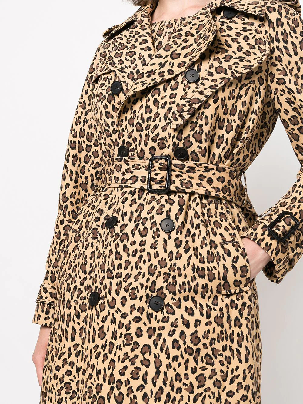 Trench Coat - Cheetah Print