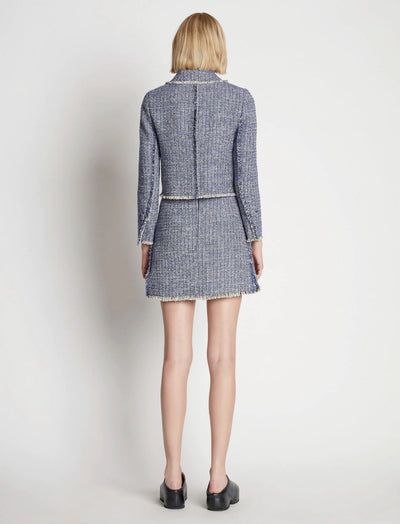 Tweed Mini Skirt - Blue Multi