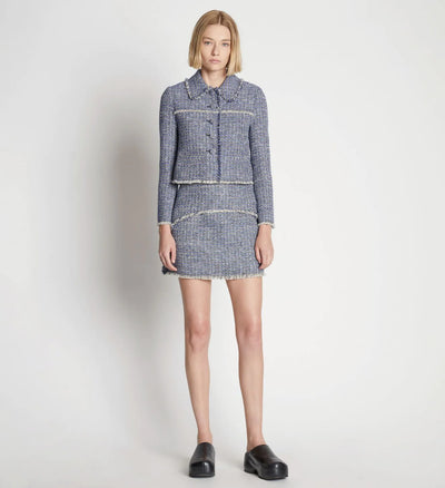 Tweed Mini Skirt - Blue Multi