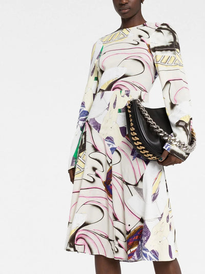 Graphic-print Tilted Dress - Multi