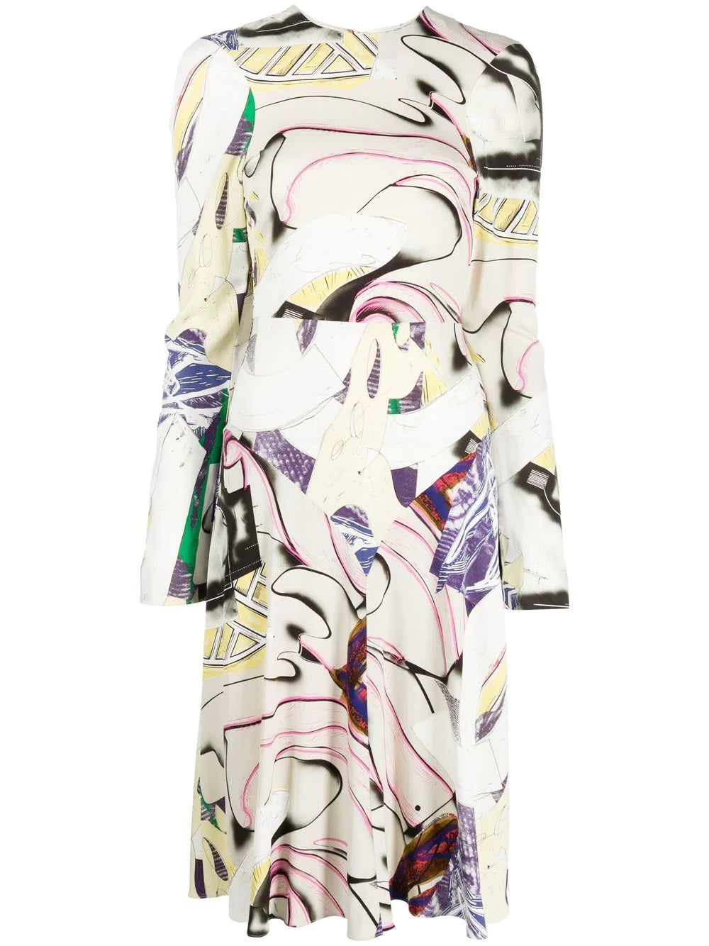 Graphic-print Tilted Dress - Multi