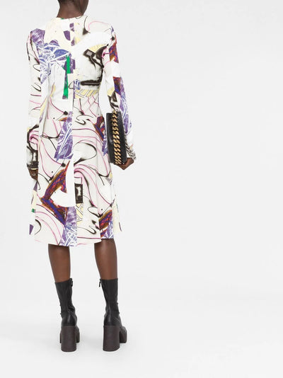 Graphic-print Tilted Dress - Multi