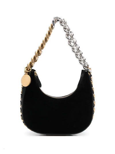 Velvet Frayme Curved Shoulder Bag - More Colors Available