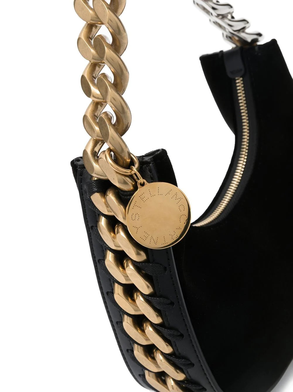 Velvet Frayme Curved Shoulder Bag - More Colors Available