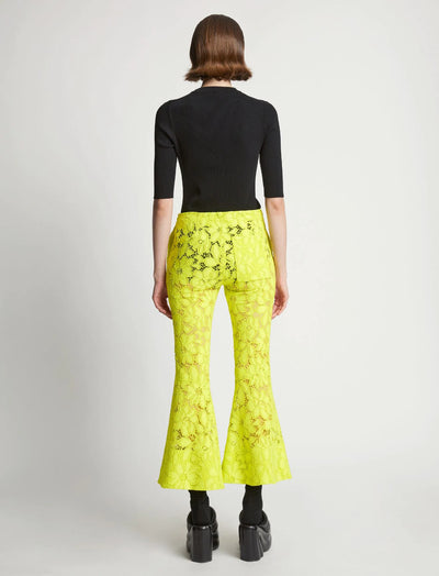 Lace Suiting Pant - Citron