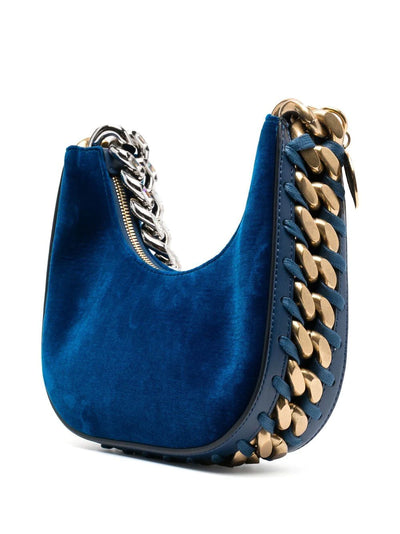 Velvet Frayme Curved Shoulder Bag - More Colors Available