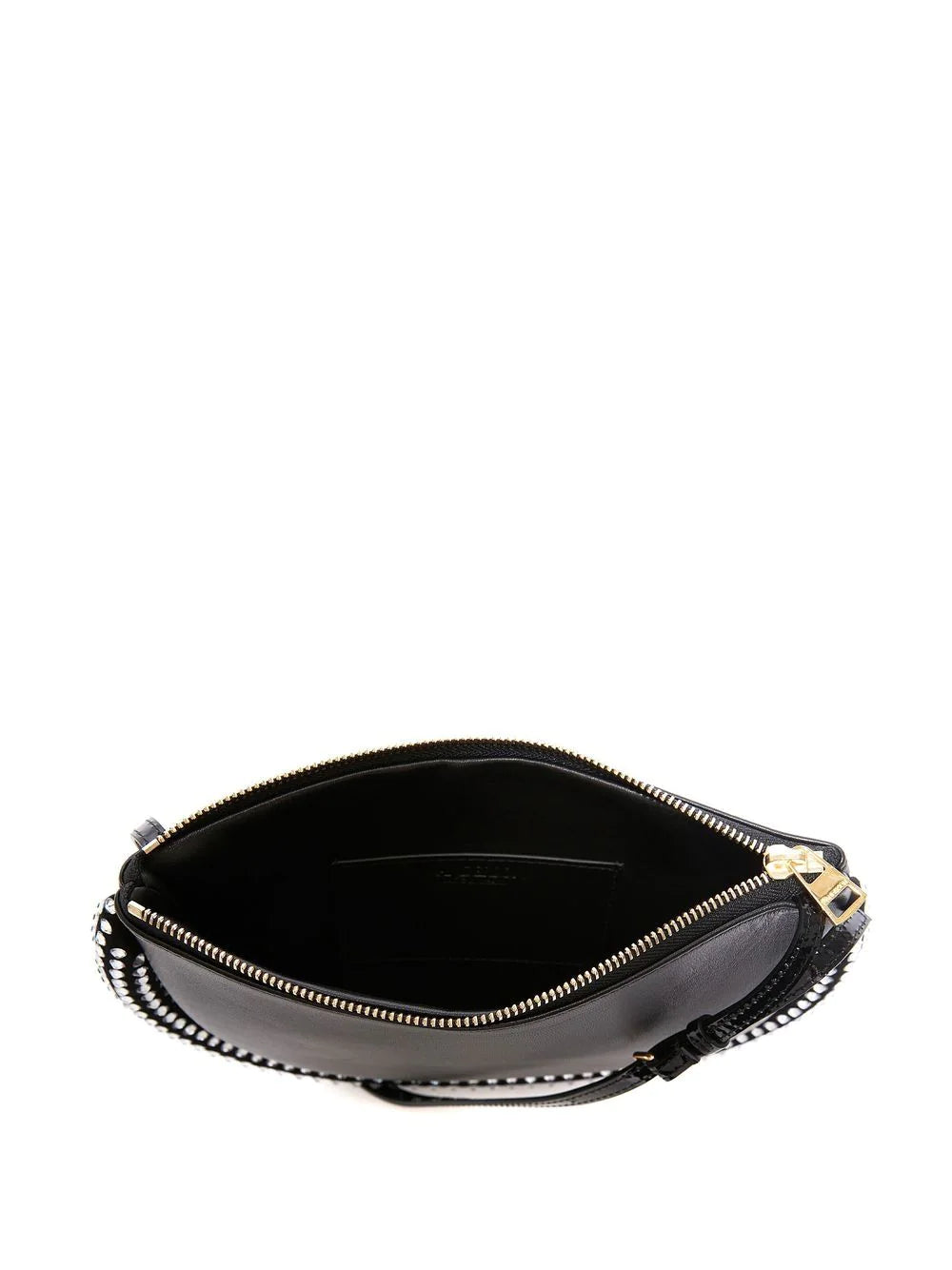 CRYSTAL BUMPER MOON BAG - Black