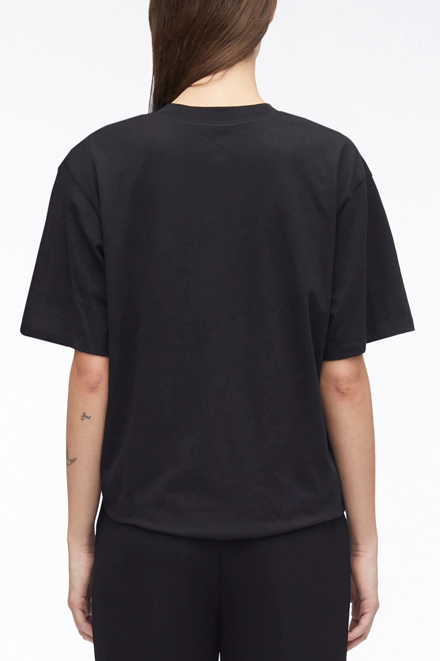 Short Sleeve Draped Cotton Jersey T-Shirt - More Colors Available