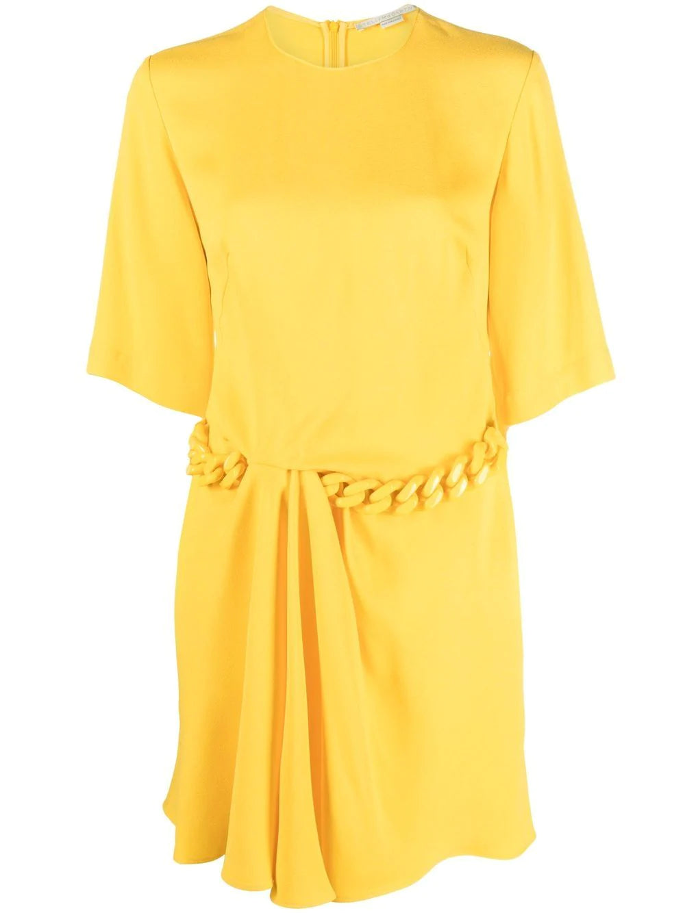 Falabella Chain Jersey Dress - Sunflower Yellow