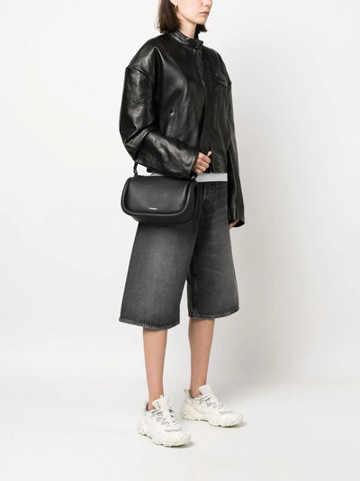 Bumper logo-stamp crossbody bag - Black
