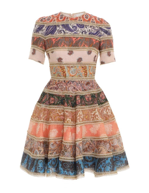 DEVI SPLICED MINI DRESS - Spliced