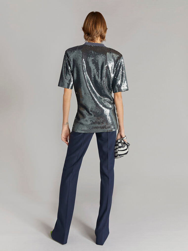 Draped T-shirt - Charcoal