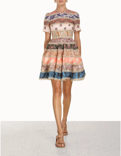 DEVI SPLICED MINI DRESS - Spliced
