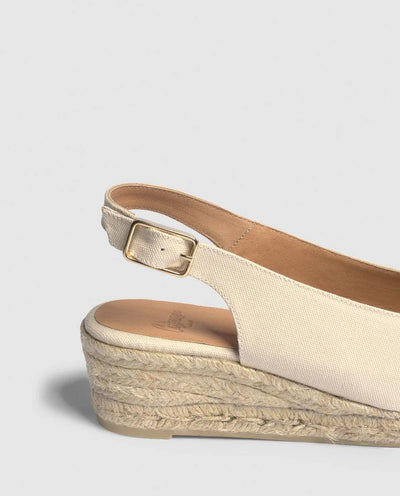 DOSALIA SLING BACK ESPADRILLE - Ivory