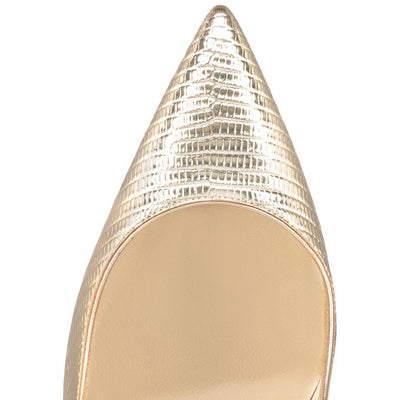 KATE pump 100mm - gold CALF
