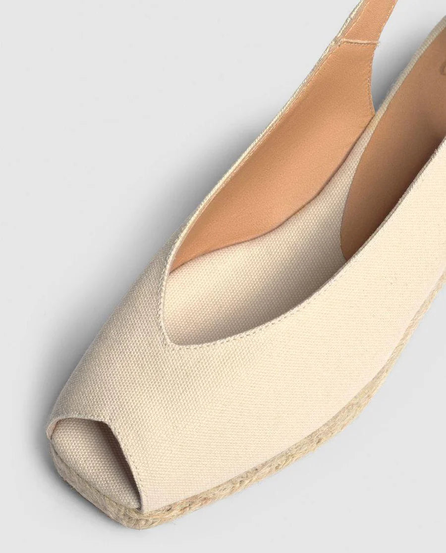 DOSALIA SLING BACK ESPADRILLE - Ivory