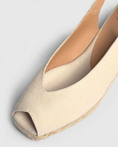 DOSALIA SLING BACK ESPADRILLE - Ivory