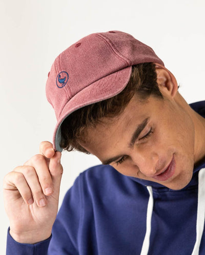 Washed Maroon Canvas Hat - Maroon